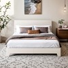 SHA CERLIN Upholstered Full Size Bed Frame with Adjustable Headboard,