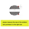 HIBEYO Bling Car Steering Wheel Logo Emblems Sticker Accessories Compatible