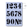 Numbers Stencil 60mm Tall French Style Numbers Reusable Stencil Numbers