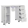Manicure Table MDF Single Door 4 Drawers With Fan Nail
