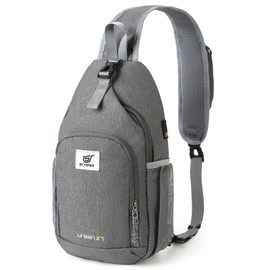 SKYSPER Sling Bag RFID Crossbody Sling Backpack Cross Body Shoulder Bag Travel Hiking Daypack for Women Men(Darkgrey,Medium)