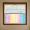 IVN Privacy Window Film Rainbow Gradient Sparkles Stained Glass Window