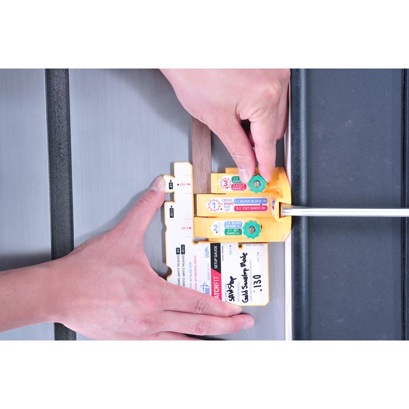 Micro Jig SG-133 MATCHFIT Setup Gauge by MICROJIG. Dado Stop