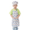 ALIPOBO Kids Apron and Chef Hat Set, Children's Kitchen Cooking