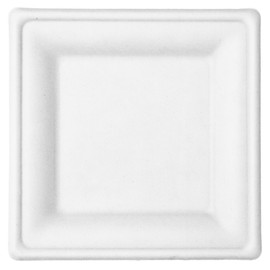 Responsible Products 6 inch Square Plates I Tree-Less™ Compostable Molded Fiber Square Plates I Extra Strength I No Added PFAS I Classic White (1000 Count)