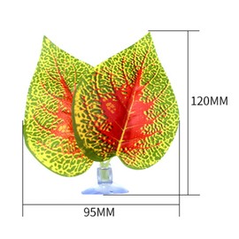 JMESTOHP 6 Pieces Betta Fish Leaf Pad Hammock Betta Resting Spot Betta Fish Hideout Leaf for Fish Tank Aquarium Decorations Plants Plastic Betta Bed Leaf Hammock with Suction Cup