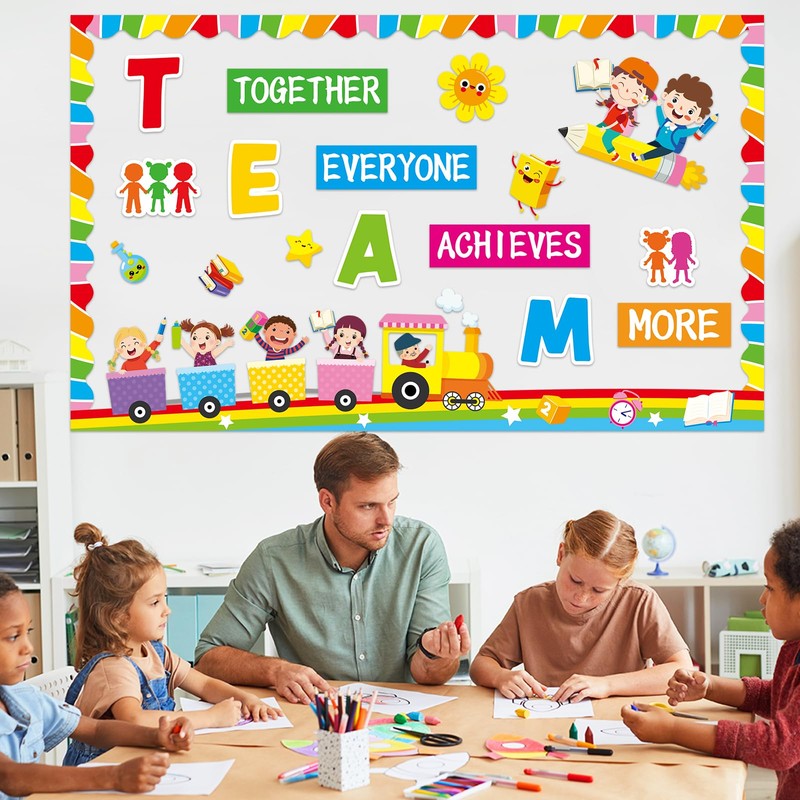 Team Bulletin Board Decorations Set Back to School Motivational Classroom