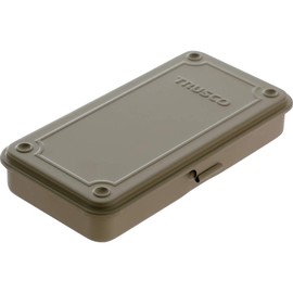 TRUSCO T-19LS Trunk Tool Box, 80.9 x 4.9 x 1.3 x 1.3 inches (203 x 109 x 35 mm), Light Sand