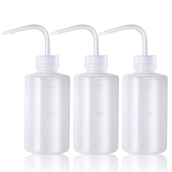 YONGDA Squeeze Bottles for Liquids Squirt Bottles 3pcs 250ml/8.45oz Tattoo