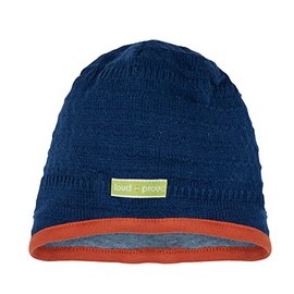 loud + proud Unisex Kinder Strick, GOTS Zertifiziert Mütze, Ultramarin, 62/68