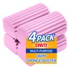 COBETE Damp Clean Duster Sponge,4pack Magic Sponge Eraser,Reusable Damp Dusting