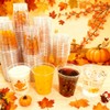 AcpopbM Thanksgiving Cups, 60Pcs 12 oz Fall Plastic Cups Fall