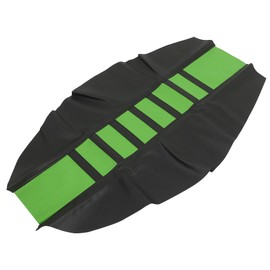 Motoforti Seat Covers Seat Cushion Soft Non-Slip Faux Leather Motorcycle Off-Road Motorcycle Universal Green Black