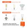 Weasch - Relé de intermitente electrónico ajustable, 12 V CC,