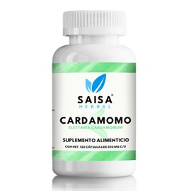 Cardamomo 100% Puro 120 Cápsulas De 500 Mg Saisa Herbal Sabor Sin Sabor
