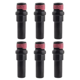 RLECS 6PCS Black Steel V Type Brake Pivot Screws M10 Front Forklift Frame Clamp Brake Base Screws Suitable for Mountain Bike Frame or Front Forks