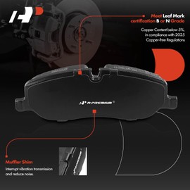 A-Premium Front Ceramic Disc Brake Pads Set Compatible with Land Rover Range Rover 2006-2009, Range Rover Sport 2006-2009, LR3 2005-2009, 4 Pcs