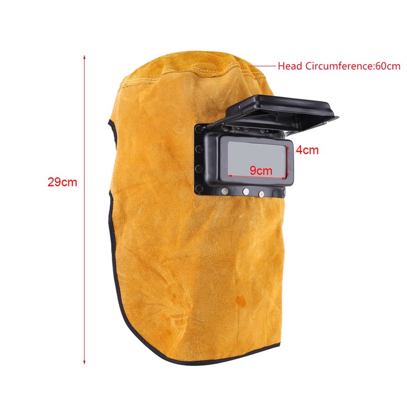 Leather Welding Surface, Welding Helmet, Prevents Burns, Welding Surface, Protective
