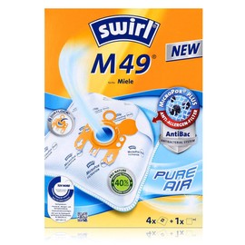 Swirl M 49 AirSpace original - Sparangebot: 4 Premium Microvlies Staubsaugerbeutel