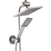 BRIGHT SHOWERS Rain Shower Head with Handheld Spray, 8 Inch