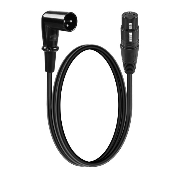 YACSEJAO XLR Microphone Right Angle Cable 3FT XLR Male 90