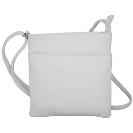 JENNIFER JONES - Small Women's Shoulder Bag - Bridal Bag - Evening Bag - Shoulder Bag, White, Handbag