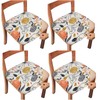 Gute Chair Seat Covers,Stretch Printed Chair Covers with Elastic Ties