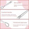 2 Pieces Hand Held Stainless Steel Whisk, Mini Small Spiral
