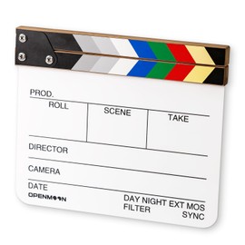 OPENMOON Director's Film Clapboard Cut Action Scene Clapper Board Slate
