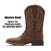 Cowboy Boots For Men - Mens Sport Wide Square Toe