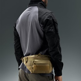 AMHEH Tactical Fanny Pack Military Army Waist Bag Belt Molle Hip Bum EDC Running Pouch for Men Women 3.5L (Khaki)