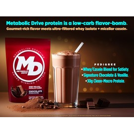 Biotest Metabolic Drive Protein - Low-Carb Flavor-Bomb, 20 Servings - Whey Isolate + Micellar Casein - Signature Chocolate