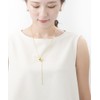 VingTAINE C3348 Necklace, Metal Ball, Sliding Chain, Slider Chain, Simple