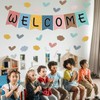 57pcs Boho Rainbow Welcome Banner Welcome Bulletin Board Set for
