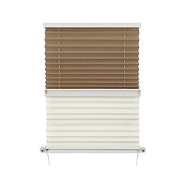 RV Day & Night Pleated Shades Cotton/Sand Stitchbond (14" x 24")