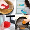 MKR Non-Scratch Round Plastic Scourers, Multi-Purpose Scouring Pads for Kitchen