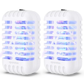 Bug Zapper Indoor Plug in, Fly Zapper Electronic 2 Pack Bug Zapper, Powerful Mosquito Zapper Insect Trap for Camping, Patio, Home, Kitchen