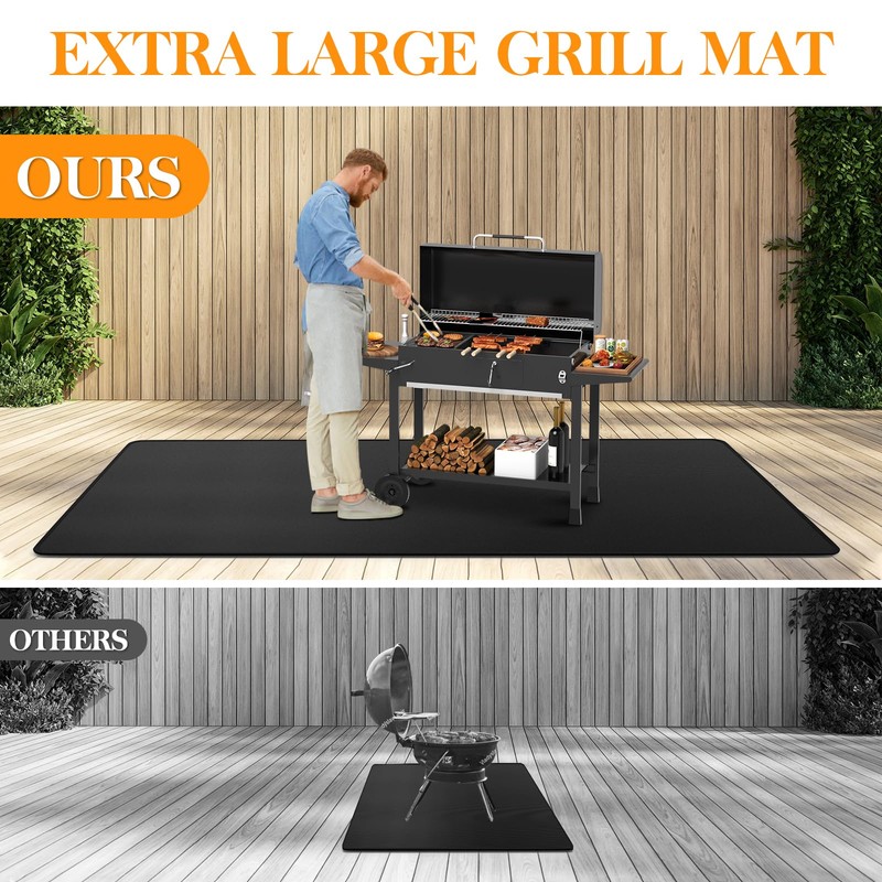 VANITURE Super Extra Large Under Grill Mats for Outdoor Grill