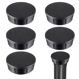 Gulfmew 5 Pack Sprinkler Head Cap Compatible with Hunter Pro Spray Sprinklers, Spray Shut Off Cap with Fluoroelastomer Seals Compatible with Hunter Pro, Black Spray Head Cap & O Ring