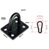 JUTOSU Ceiling Hook Pad Eye Plate Rectangular Eye Plate Wall