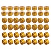 Unbranded 48X Gold Engine Bolt Cover Caps Kit For Harley