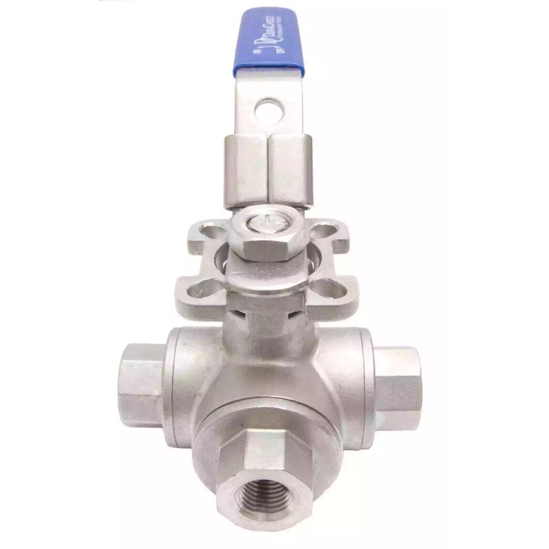 DuraChoice 1/2" Stainless Steel (316) 3-Way Ball Valve - L