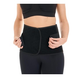 Herzmutter Postpartum Abdominal Bandage - Recovery After Pregnancy Caesarean Section Surgical - Adjustable Slimming Belt Corset - 3500 (Black, S)