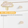 COZHYESS 6 Pcs White Clouds Shell Cup Pull Handles, Kitchen