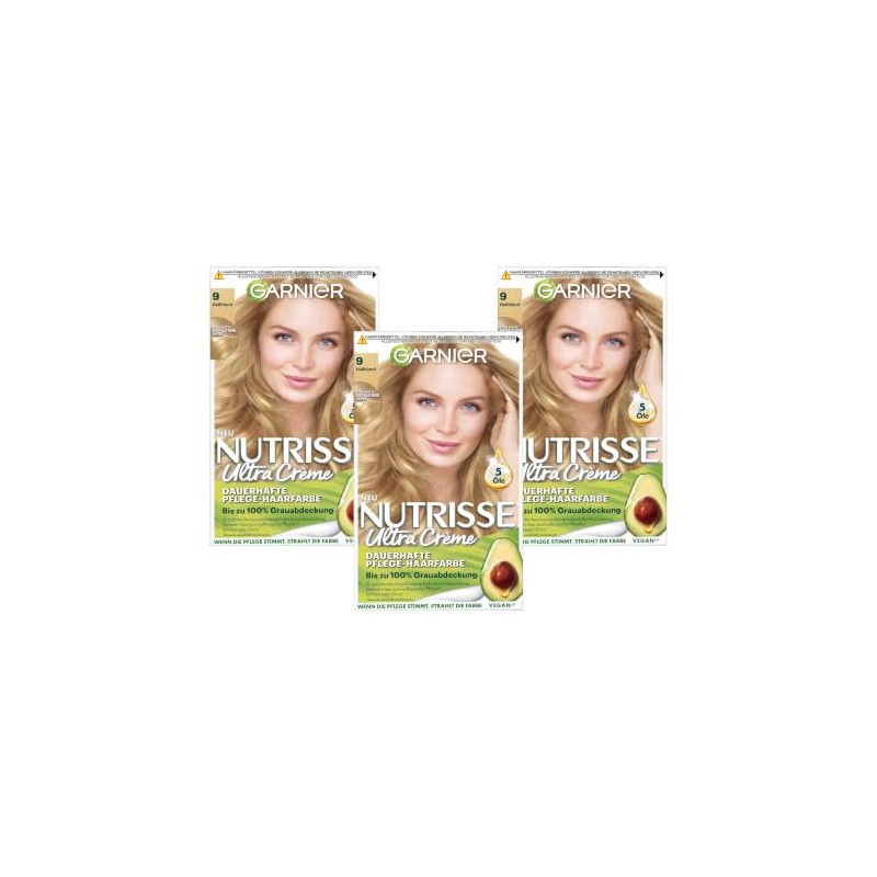 Garnier Nutrisse Permanent Care Hair Colour with Nourishing Fruit Oils,