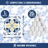 Morigins 12 Pack Swedish Dishcloths with 2 Push Towel Hooks