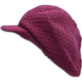 CRAZY LIZARD Rasta Dreadlock Hat in Plain Colours Bob Marley Men's Hats Dreadlock Tam Accessories Beanie Hat Jamaican Tam Hats for Men and Women, Burgundy
