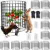 YAFAOCE 30Pcs Plant Protectors from Animals, 12x12 inch Metal Wire