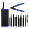 Ainiv Precision Tweezers Set, 11PCS Anti-Static ESD Tweezers Set with