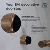 EVI Herrajes | Designer Wandtürstopper - Diamant gerändelt - 28x28mm